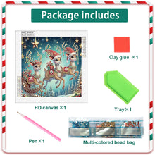 Load image into Gallery viewer, Diamond Painting - Partial Special Shaped - Christmas deer (30*30CM)
