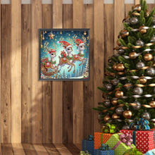 Load image into Gallery viewer, Diamond Painting - Partial Special Shaped - Christmas deer (30*30CM)
