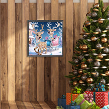 Load image into Gallery viewer, Diamond Painting - Partial Special Shaped - Christmas deer (30*30CM)
