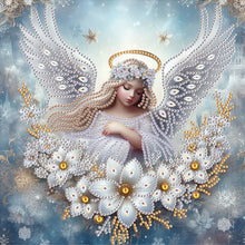 Load image into Gallery viewer, Diamond Painting - Partial Special Shaped - Angel (30*30CM)
