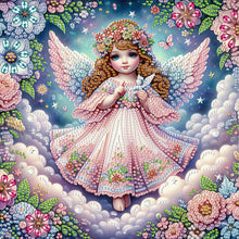 Load image into Gallery viewer, Diamond Painting - Partial Special Shaped - Angel (30*30CM)
