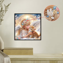 Load image into Gallery viewer, Diamond Painting - Partial Special Shaped - Angel (30*30CM)
