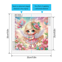 Load image into Gallery viewer, Diamond Painting - Partial Special Shaped - Angel (30*30CM)

