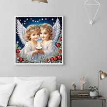 Load image into Gallery viewer, Diamond Painting - Partial Special Shaped - Angel (30*30CM)
