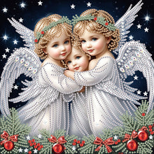 Load image into Gallery viewer, Diamond Painting - Partial Special Shaped - Angel (30*30CM)
