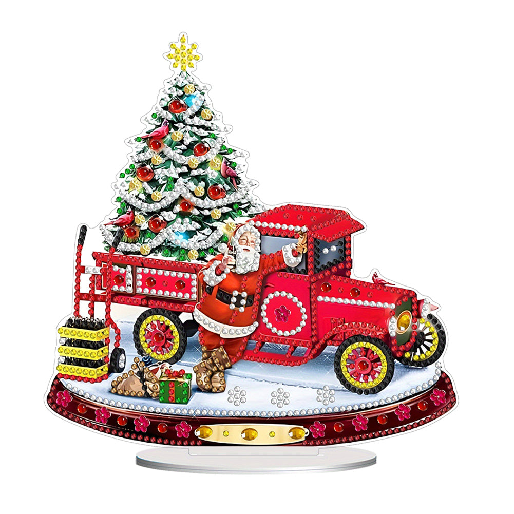 Christmas Tree Table Top Diamond Painting Ornament Kits Desktop Diamond Art Kits