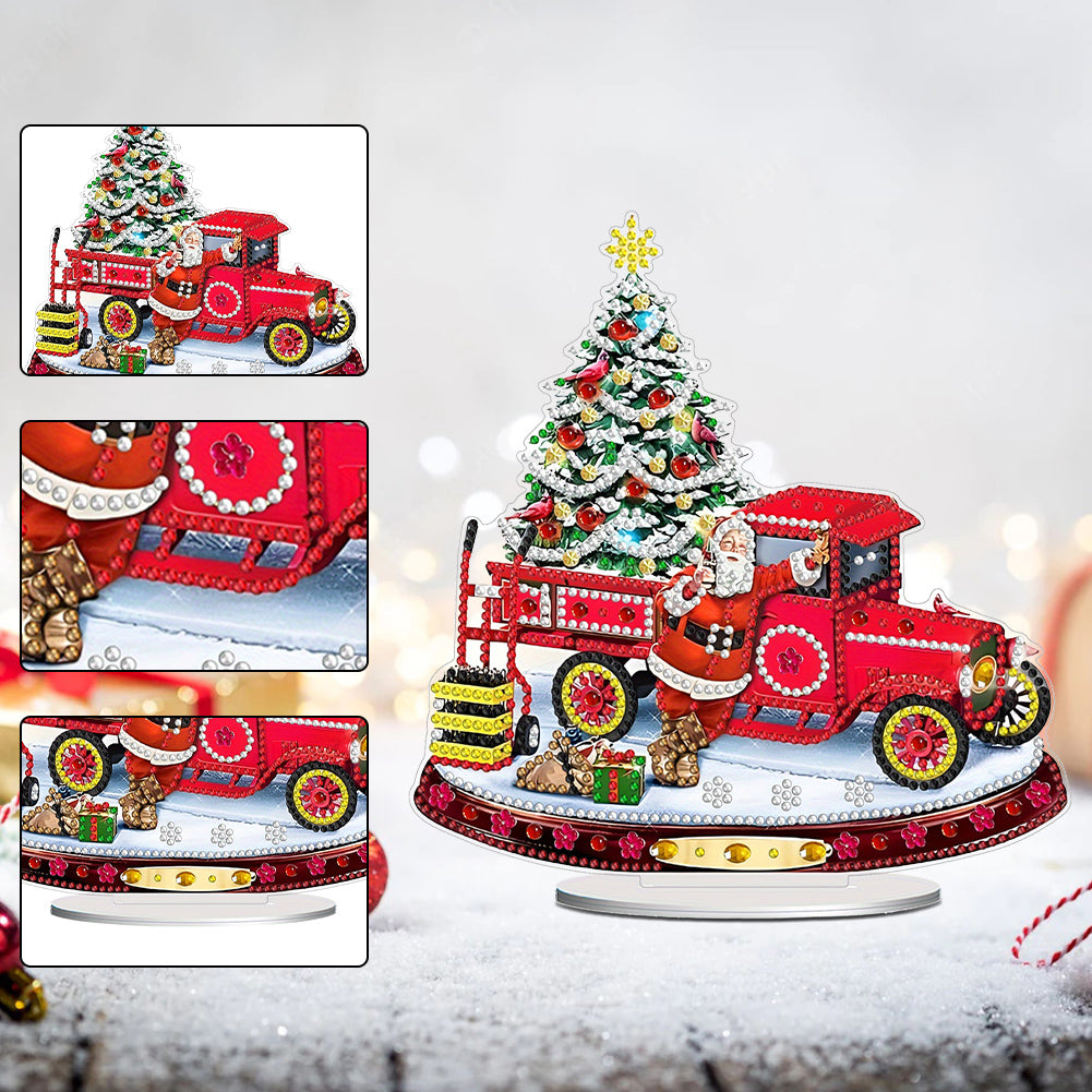 Christmas Tree Table Top Diamond Painting Ornament Kits Desktop Diamond Art Kits