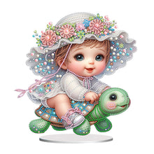 Load image into Gallery viewer, Girls Desktop Diamond Art Kits Rhinestones Desktop Ornaments Bedroom Table Decor
