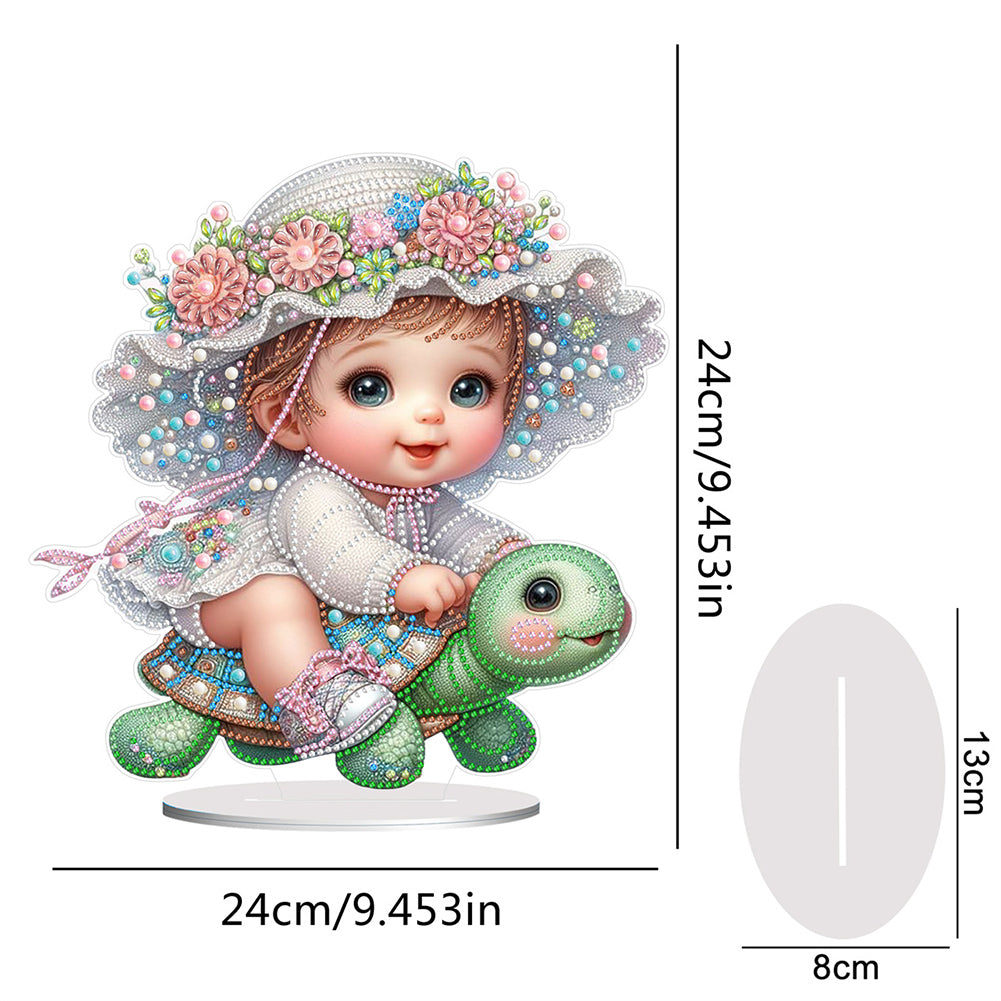 Girls Desktop Diamond Art Kits Rhinestones Desktop Ornaments Bedroom Table Decor