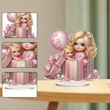 Load image into Gallery viewer, Girls Desktop Diamond Art Kits Rhinestones Desktop Ornaments Bedroom Table Decor
