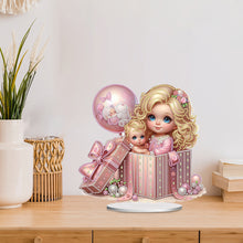 Load image into Gallery viewer, Girls Desktop Diamond Art Kits Rhinestones Desktop Ornaments Bedroom Table Decor
