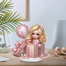 Load image into Gallery viewer, Girls Desktop Diamond Art Kits Rhinestones Desktop Ornaments Bedroom Table Decor
