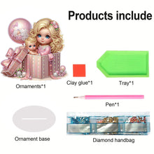 Load image into Gallery viewer, Girls Desktop Diamond Art Kits Rhinestones Desktop Ornaments Bedroom Table Decor
