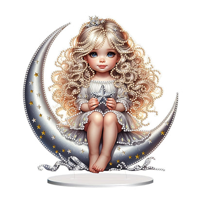 Girls Desktop Diamond Art Kits Rhinestones Desktop Ornaments Bedroom Table Decor