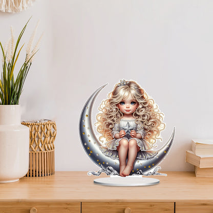 Girls Desktop Diamond Art Kits Rhinestones Desktop Ornaments Bedroom Table Decor