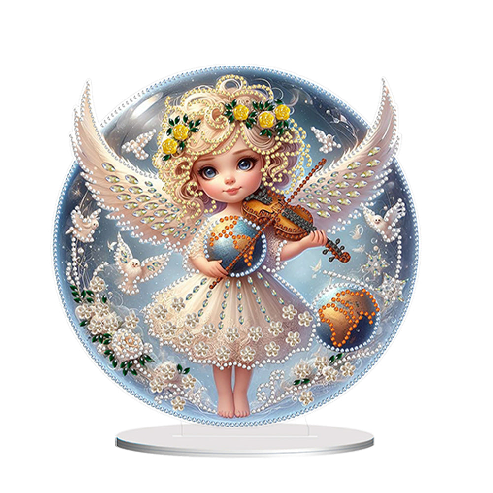 Girls Desktop Diamond Art Kits Rhinestones Desktop Ornaments Bedroom Table Decor