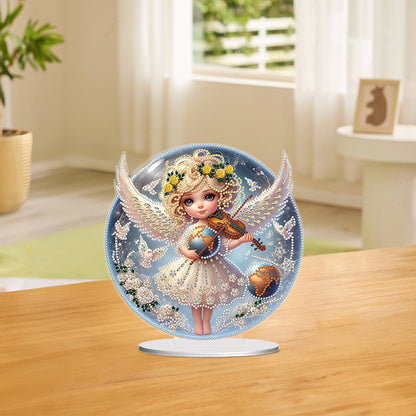 Girls Desktop Diamond Art Kits Rhinestones Desktop Ornaments Bedroom Table Decor