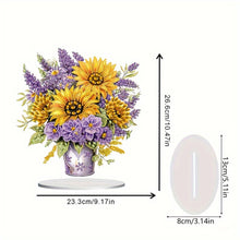 Load image into Gallery viewer, Flower Bouquet Table Top Diamond Painting Ornament Kits Home Decor (Sunflower)
