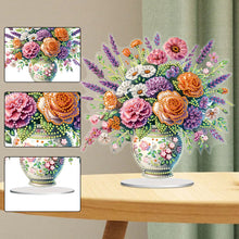 Load image into Gallery viewer, Flower Bouquet Table Top Diamond Painting Ornament Kits Home Decor (Flower B)
