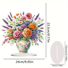 Load image into Gallery viewer, Flower Bouquet Table Top Diamond Painting Ornament Kits Home Decor (Flower B)
