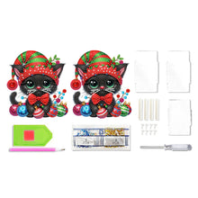 Load image into Gallery viewer, Acrylic Special Shape Double Side Snowman Rhinestones Pencil Organizer for Girls
