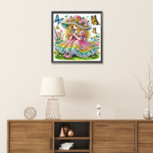 Load image into Gallery viewer, Diamond Painting - Partial Special Shaped - Spring garden girl (30*30CM)
