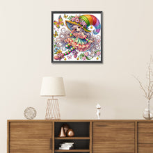 Load image into Gallery viewer, Diamond Painting - Partial Special Shaped - Spring garden girl (30*30CM)
