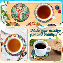 Load image into Gallery viewer, 6Pcs Wooden Christmas Animals Diamond Painting Coasters 5D Diamond Painting Kits
