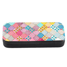 Load image into Gallery viewer, Colorful Pattern Diamond Painting Eyeglasses Case Diamond Art Sunglasses Case
