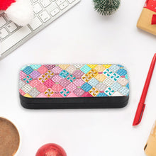 Load image into Gallery viewer, Colorful Pattern Diamond Painting Eyeglasses Case Diamond Art Sunglasses Case
