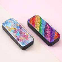 Load image into Gallery viewer, Colorful Pattern Diamond Painting Eyeglasses Case Diamond Art Sunglasses Case
