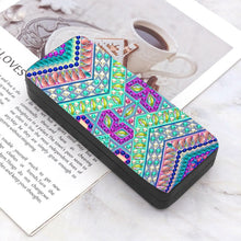 Load image into Gallery viewer, Colorful Pattern Diamond Painting Eyeglasses Case Diamond Art Sunglasses Case
