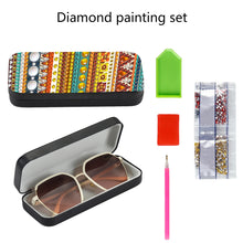 Load image into Gallery viewer, Colorful Pattern Diamond Painting Eyeglasses Case Diamond Art Sunglasses Case

