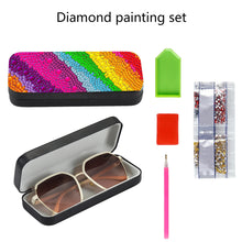 Load image into Gallery viewer, Colorful Pattern Diamond Painting Eyeglasses Case Diamond Art Sunglasses Case
