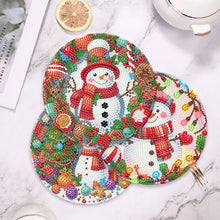 Load image into Gallery viewer, Acrylic Christmas Animals DIY Diamond Dot Kits Round Diamond Painting Table Mats
