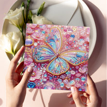 Load image into Gallery viewer, 6Pcs Flower Butterfly DIY Diamond Painting Card for Holiday Party Favors
