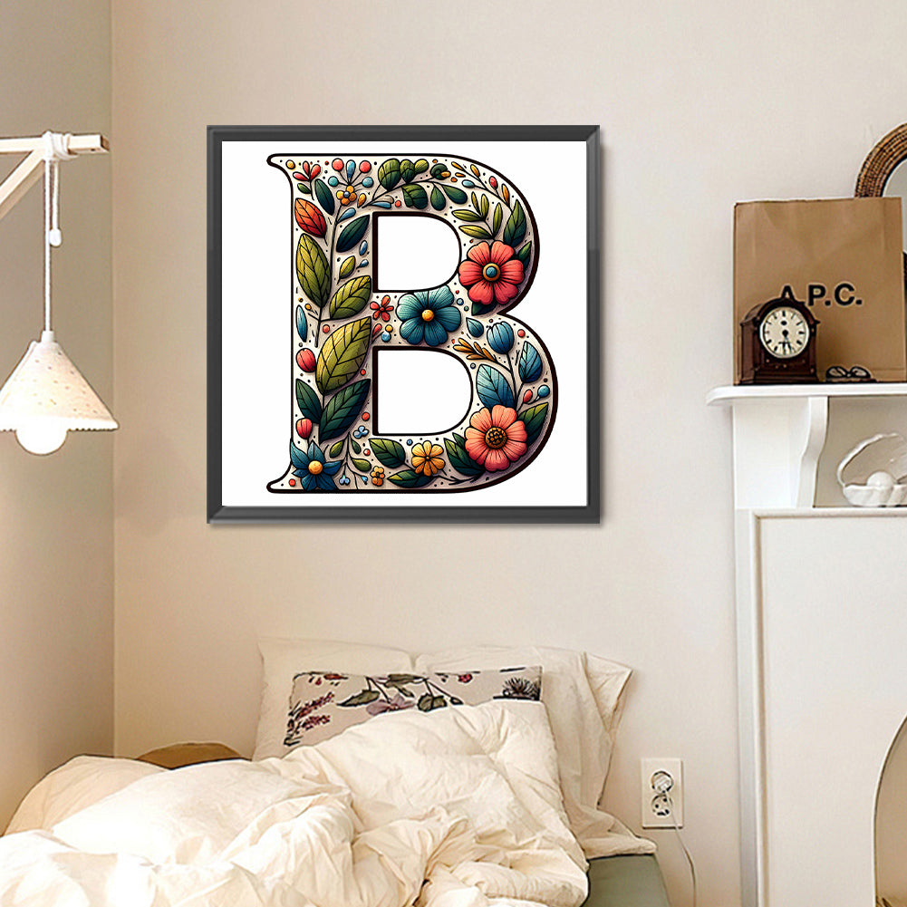 Diamond Painting - Full Round - Fancy letters (30*30CM)