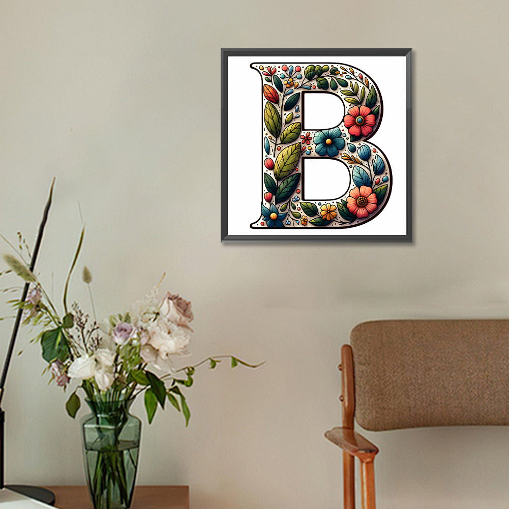 Diamond Painting - Full Round - Fancy letters (30*30CM)