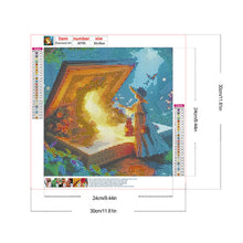 Load image into Gallery viewer, Diamond Painting - Full Round - Night visit to the world in the book (30*30CM)
