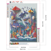Load image into Gallery viewer, Diamond Painting - Full Round - Quilling underwater world (30*40CM)
