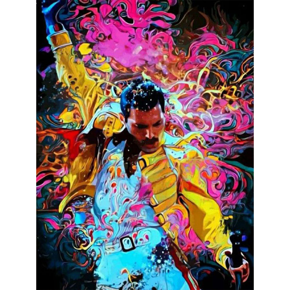 Diamond Painting - Full Round - Freddie Mercury (30*40CM)