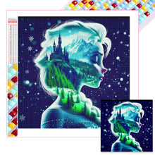 Load image into Gallery viewer, Diamond Painting - Full Square - Princess forest silhouette (30*30CM)
