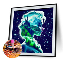 Load image into Gallery viewer, Diamond Painting - Full Square - Princess forest silhouette (30*30CM)
