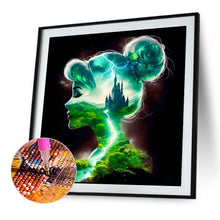 Load image into Gallery viewer, Diamond Painting - Full Square - Princess forest silhouette (30*30CM)
