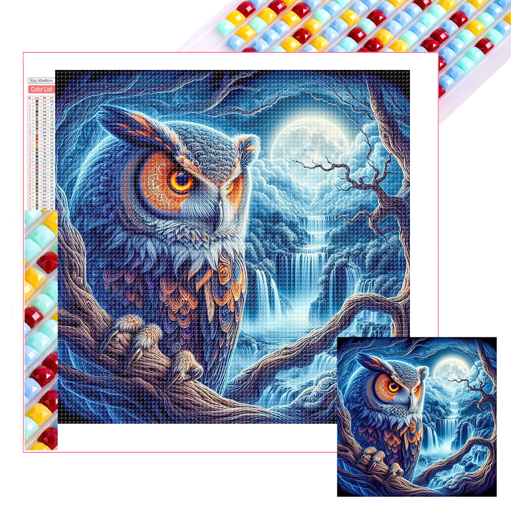 Diamond Painting - Full Square - Owl (40*40CM)