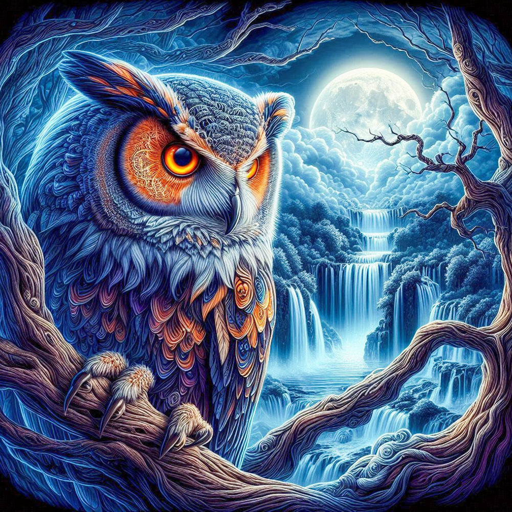 Diamond Painting - Full Square - Owl (40*40CM)