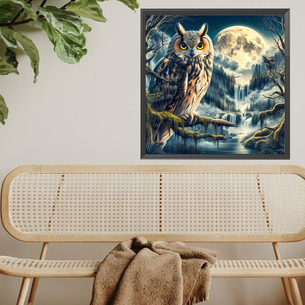 Diamond Painting - Full Square - Owl (40*40CM)