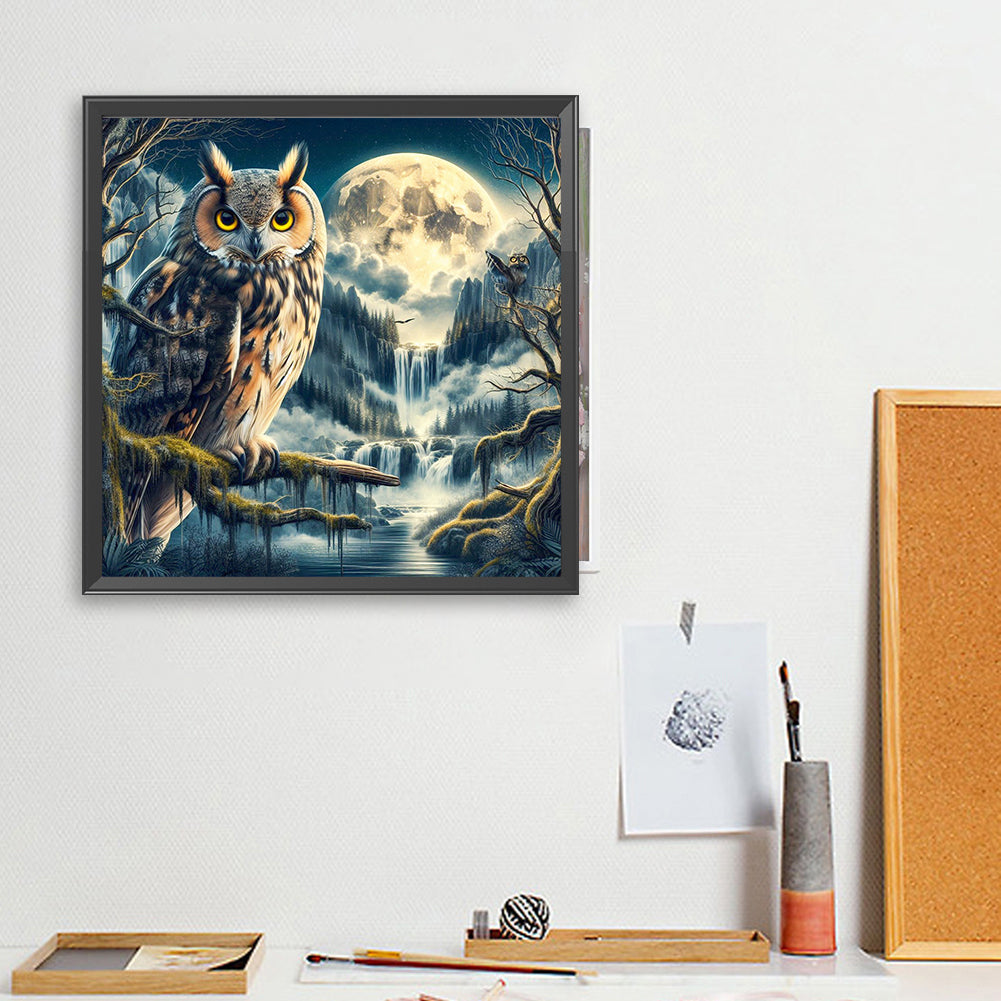 Diamond Painting - Full Square - Owl (40*40CM)