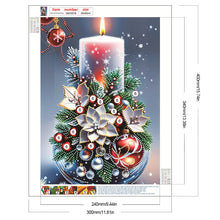 Load image into Gallery viewer, Diamond Painting - Partial Special Shaped - Christmas atmosphere candles (30*40CM)
