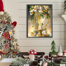 Load image into Gallery viewer, Diamond Painting - Partial Special Shaped - Christmas atmosphere candles (30*40CM)
